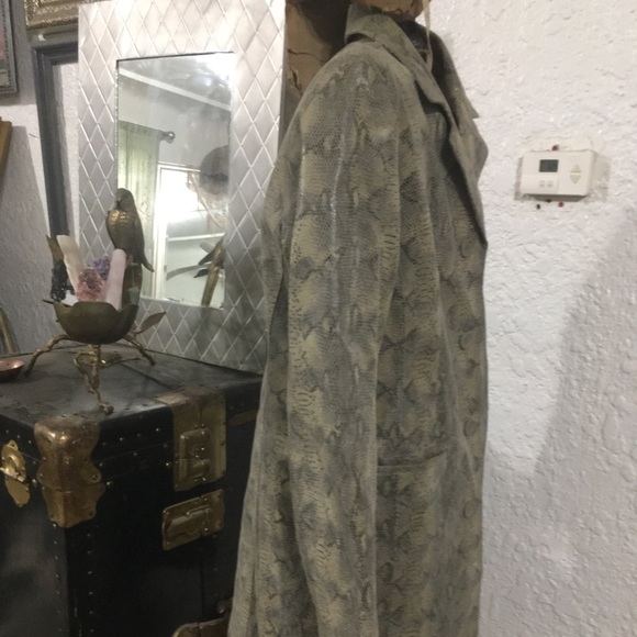 Adler snake print Leather jacket size M - Picture 7 of 10